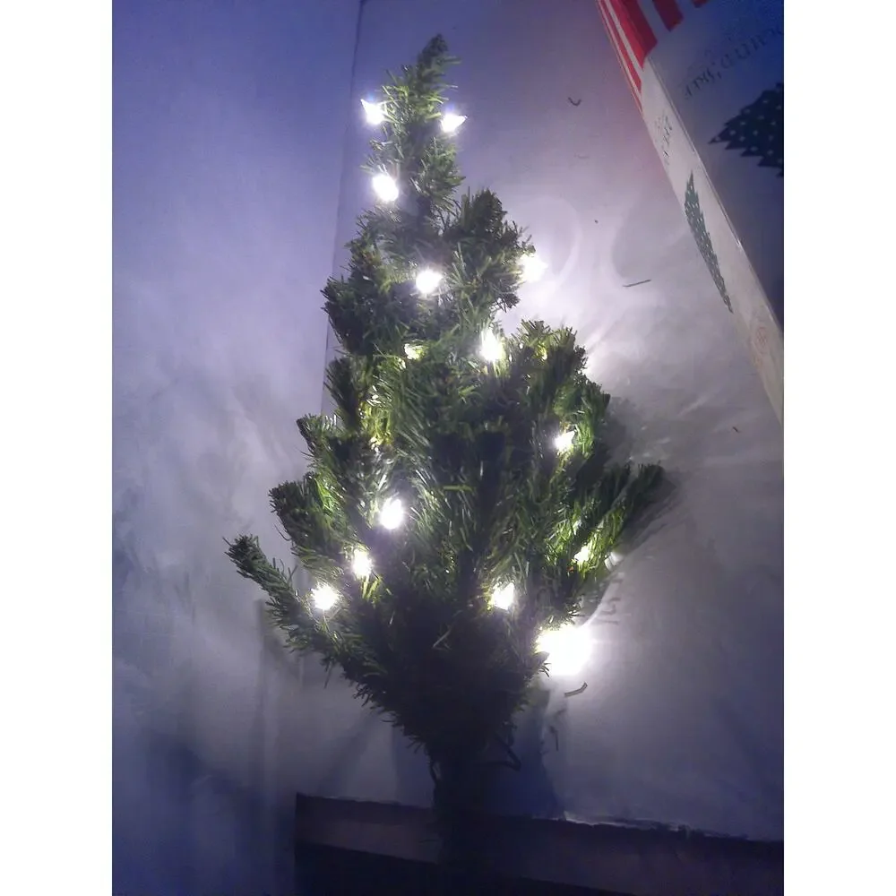 Vintage Silvestri Christmas Tree 2 Foot Lighted White Lights 24 Inches READ